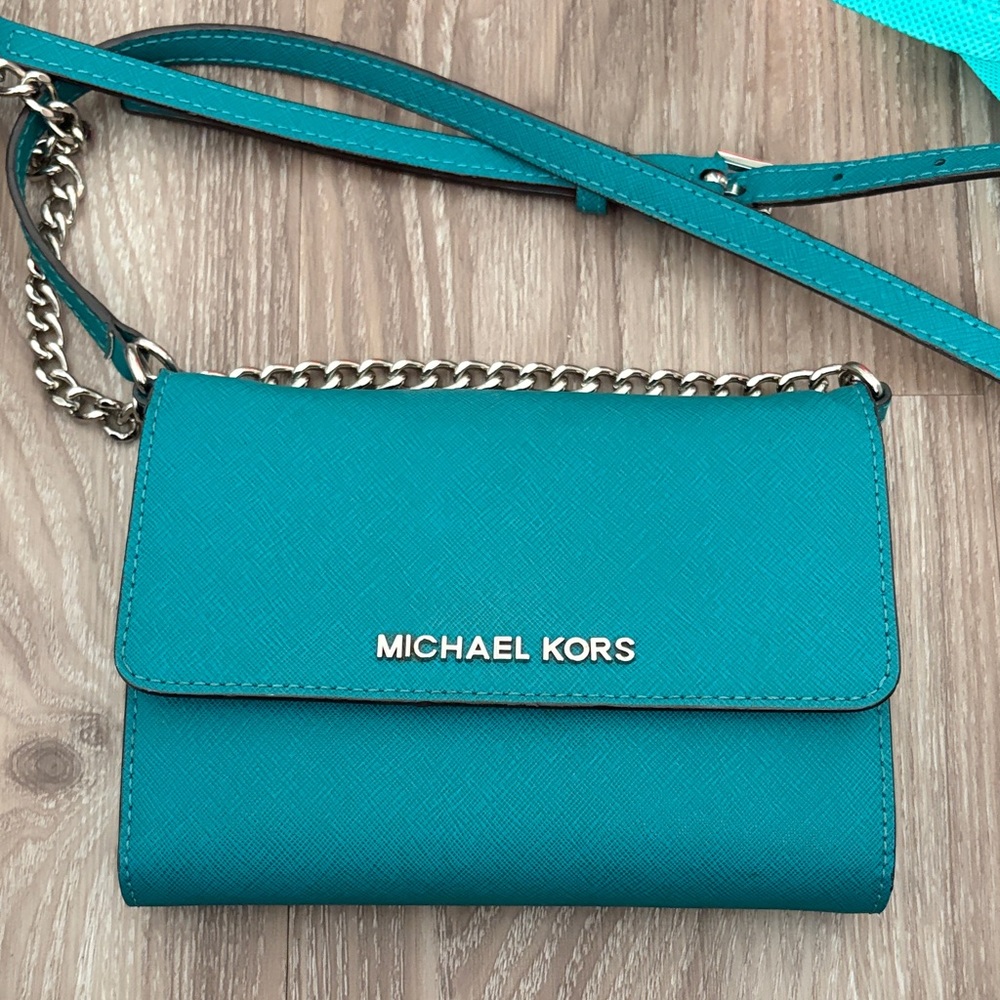 Michael Kors Vibrant Teal Crossbody Bag